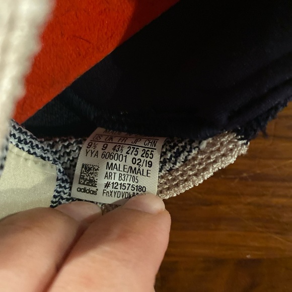 Adidas Men’s Boost Sneakers Coral and Beige - Picture 8 of 8